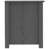 Shoe Cabinet Grey 110x38x45.5 cm Solid Wood Pine 814596