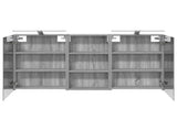 Bathroom Cabinet Set 3 pcs 140 x 14.5 x 70 cm Engineered wood 3403789