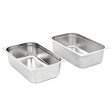 Gastronorm Containers 2 pcs GN 1/1 150 mm Stainless Steel 50882