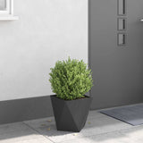 Planter Black 30 x 30 x 30 cm Steel 883808