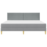 Bed Frame with Mattress Light Grey 180 x 200 cm Fabric 3415253