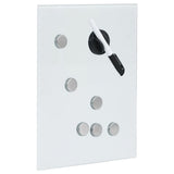 Key Box with Magnetic Board White 30x20x4 cm 322778