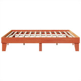 Bed Frame without Mattress Wax Brown 200x200 cm Solid Wood Pine 855345