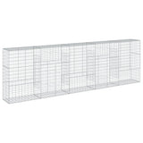 Gabion Basket with Cover 500x50x150 cm Galvanised Iron 3295158