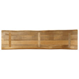 Table Top Live Edge 160x40x2.5 cm Solid Wood Rough Mango 370664
