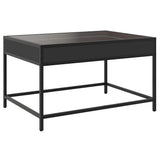 Coffee Table with Infinity LED Black 70x50x41 cm 847682