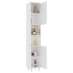 ZNTS Bathroom Cabinet White 30x30x179 cm Engineered Wood 802624