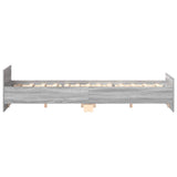 Bed Frame without Mattress Grey Sonoma 200x200 cm 3203738