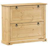 Shoe Cabinet Corona 99x32x85 cm Solid Wood Pine 4002785