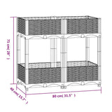Raised Bed 80x40x71 cm Polypropylene 153313