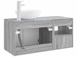 Bathroom Furniture Set 2 pcs Grey Sonoma Engineered Wood 3404030