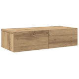 Wall Shelf with Drawers Artisian Oak 60x26.5x15 cm Engineered Wood 859976