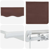 Manual Retractable Awning Brown 400x300 cm 3215630