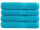 Premium Shower Towels SOLUND 4 pcs Turquoise 70x140 cm 600 gsm 137453