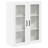 Wall Glass Cabinet LUCCA White 80 x 31 x 100 cm Engineered Wood 885155