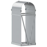 Log Holder Silver 40x45x100 cm Galvanised Steel 364587