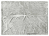 Cushion Cover 6 pcs HOUTEN Light Grey 80 x 80 cm Flannel 921810