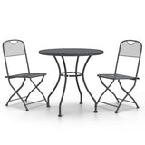 Garden Dining Set Anthracite Expanded metal mesh with e-coating 3084711