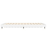 Bed Frame without Mattress High Gloss White 140x190 cm 832175