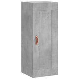 Highboard Concrete Grey 34.5x34x180 cm Engineered Wood 3200109