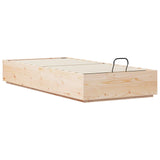 Ottoman Bed Frame Natural 75 x 190 cm Solid Pine Wood 3418723