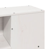 Bed Frame without Mattress White 160x200 cm Solid Wood Pine 3323645