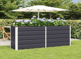 Planter Anthracite 160 x 40 x 75 cm Steel 42018187