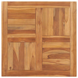 Table Top Teak Solid teak wood 70x70 cm Durable Table Top 48989