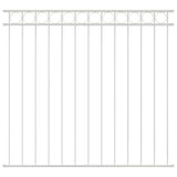 Fence Element ASSEN White 170 x 120 cm Steel 42003928