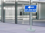 Pedestal Poster Stand Silver 32.5 x 27 x 126 cm Cast Iron 42030063