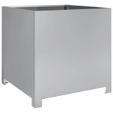 Garden Planter 50x50x50 cm Galvanised Steel 851218