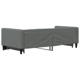 Daybed with Trundle without Mattress Dark Grey 90x190 cm Single 3196648