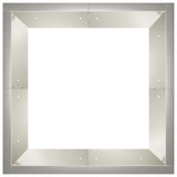 Retaining Wall 4 pcs 100 x 100 x 40 cm Stainless Steel Silver 3449209