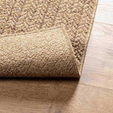 Rug ZIZUR Beige 100x200 cm Jute Look Indoor and Outdoor 4010392