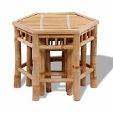 41495 Garden Stools 3 pcs Bamboo