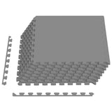 Pool Ground Mat 24 pcs Grey 8.64 m EVA Foam 3433292