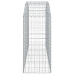 Arched Gabion Basket 200x50x100/120 cm Galvanised Iron 153475