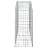 Arched Gabion Basket 200x50x100/120 cm Galvanised Iron 153475
