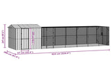 Bird Cage Anthracite 824 x 208 x 247 cm Galvanised Steel 3325158