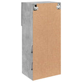 TV Cabinet with LED Lights Concrete Grey 40.5x30x90 cm 837049