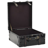 Storage Bench 110 cm Black Faux Leather 345718