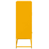 Highboard Mustard Yellow 68x39x111.5 cm Steel 846611