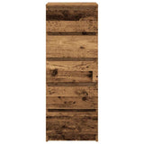 Sideboard with Drawers Old Wood 37.5x35x99 cm Engineered Wood 861767