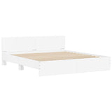 Bed Frame without Mattress White 160x200 cm 3207469