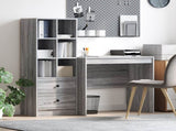 Desk with Drawer with Shelf with Storage 2 pcs Grey Sonoma 3337358