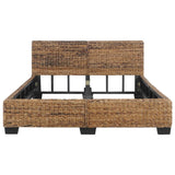 Bed Frame without Mattress Natural Rattan 140x200 cm 283094