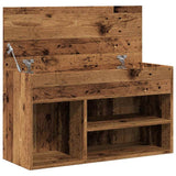 Shoe Bench Old Wood 80x30x45 cm Engineered Wood 856756