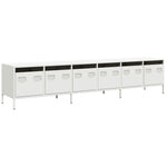 TV Cabinet White 202x39x43.5 cm Cold-rolled Steel 3307154