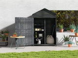 Garden Shed 4-Tier Wooden Garden Outdoor Shed 3 Shelves Utility Gardener Cabinet Lockable 2 Doors T3398P315879