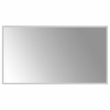 LED Bathroom Mirror Transparent 90 x 50 cm Tempered Glass 42045820